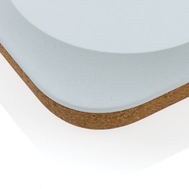 Logo trade promotional giveaway photo of: Oregon RCS recycled plastic and cork 10W wireless