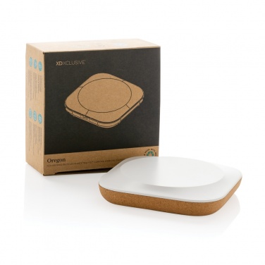 Logotrade corporate gifts photo of: Oregon RCS recycled plastic and cork 10W wireless