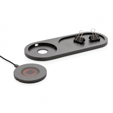 Logo trade promotional gifts picture of: Encore 10W wireless charging valet tray