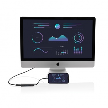 Logotrade promotional product picture of: Terra RCS recycled aluminum hub with HDMI input