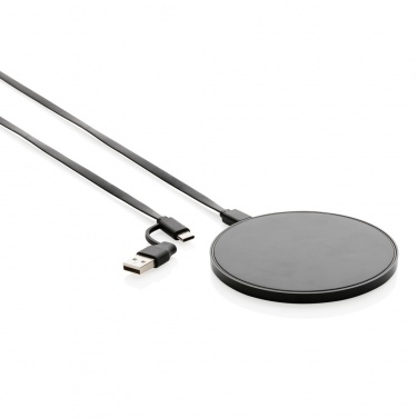 Logo trade promotional product photo of: RCS standard recycled plastic 10W wireless charger