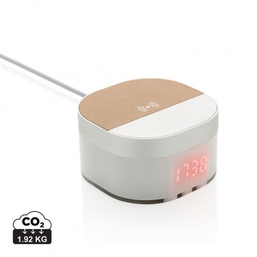 Logotrade promotional item picture of: Aria 5W Wireless Charging Digital Clock