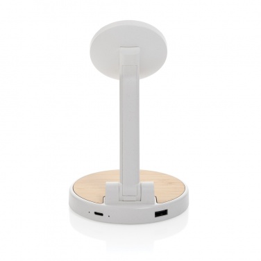 Logo trade advertising product photo of: Ontario RCS rplastic 15W magnetic charging 2 in 1 stand