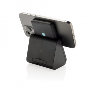 Logo trade business gifts image of: Powerbase RCS recycled plastic 3 in 1 charger with powerbank