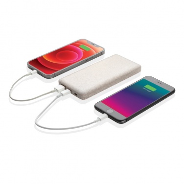 Logo trade business gift photo of: 10.000 mah wheat straw powerbank