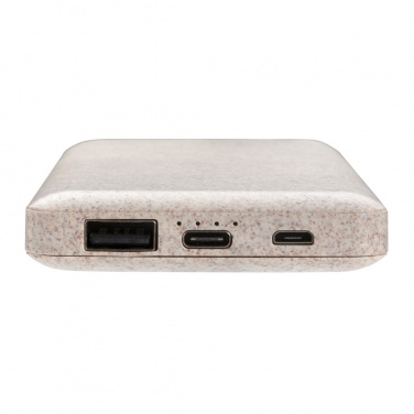 Logo trade corporate gifts picture of: 10.000 mah wheat straw powerbank