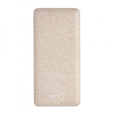 Logotrade promotional gift image of: 10.000 mah wheat straw powerbank