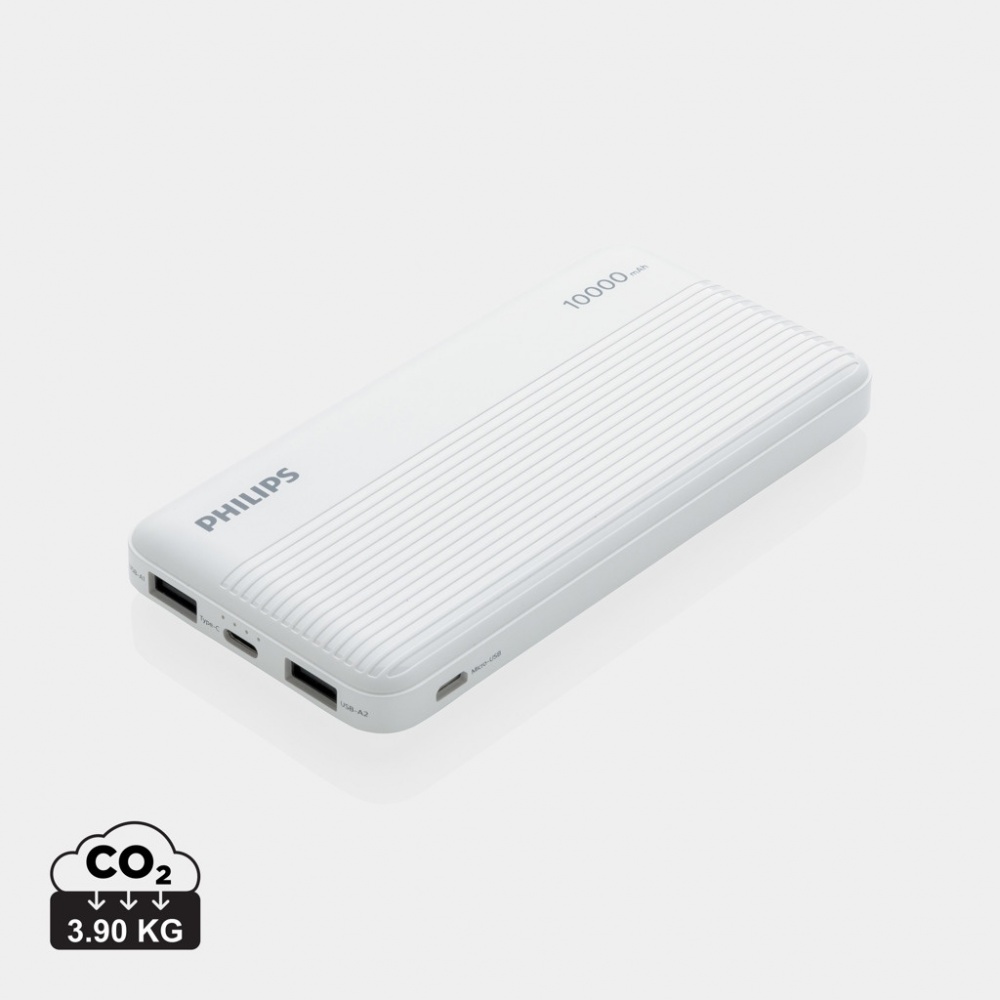 Logo trade corporate gift photo of: Philips 10.000 mAh slim powerbank
