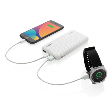 Logo trade promotional items image of: Philips 10.000 mAh slim powerbank