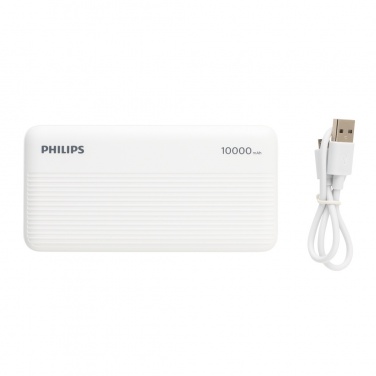 Logo trade promotional giveaway photo of: Philips 10.000 mAh slim powerbank