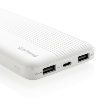 Logo trade promotional item photo of: Philips 10.000 mAh slim powerbank