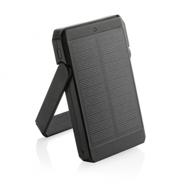 Logo trade advertising products picture of: Skywave RCS rplastic solar powerbank 5000 mAh 10W wireless