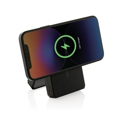 Logotrade corporate gift picture of: Skywave RCS rplastic solar powerbank 5000 mAh 10W wireless