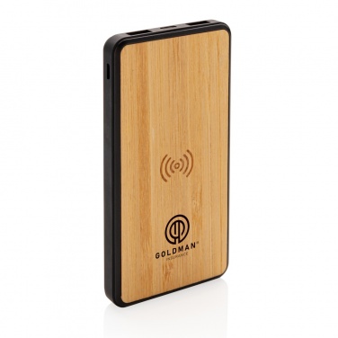 Logo trade corporate gift photo of: RCS recycled plastic 8000 mAh Wireless Powerbank