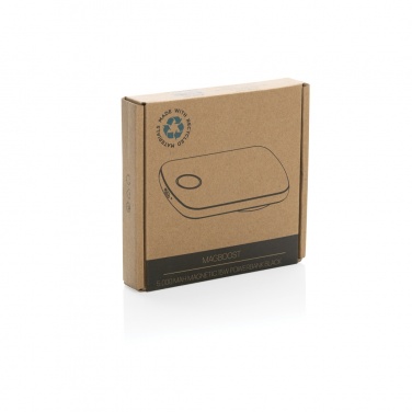 Logotrade corporate gift image of: MagBoost RCS recycled plastic 5000 mah magnetic powerbank
