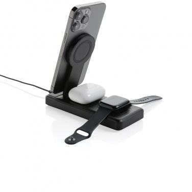 Logo trade promotional giveaway photo of: Fenwick RCS recycled plastic 10000mah  3 in 1 fast powerbank