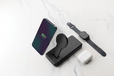 Logotrade promotional gifts photo of: Fenwick RCS recycled plastic 10000mah  3 in 1 fast powerbank