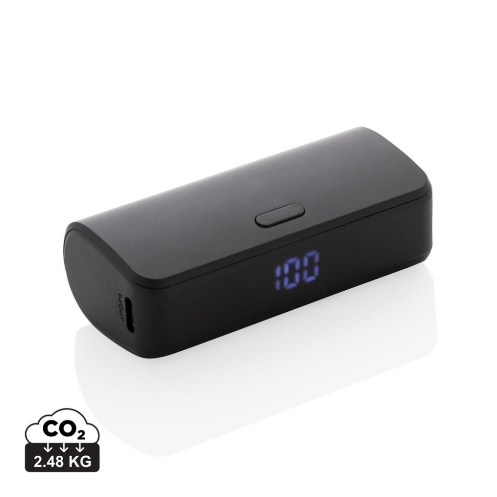 Logotrade corporate gifts photo of: FlashCharge RCS rplastic 5000 mah fast charge powerbank