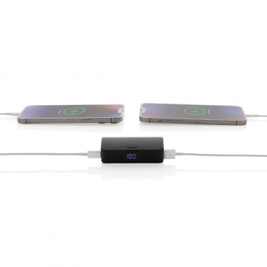 Logo trade promotional item photo of: FlashCharge RCS rplastic 5000 mah fast charge powerbank