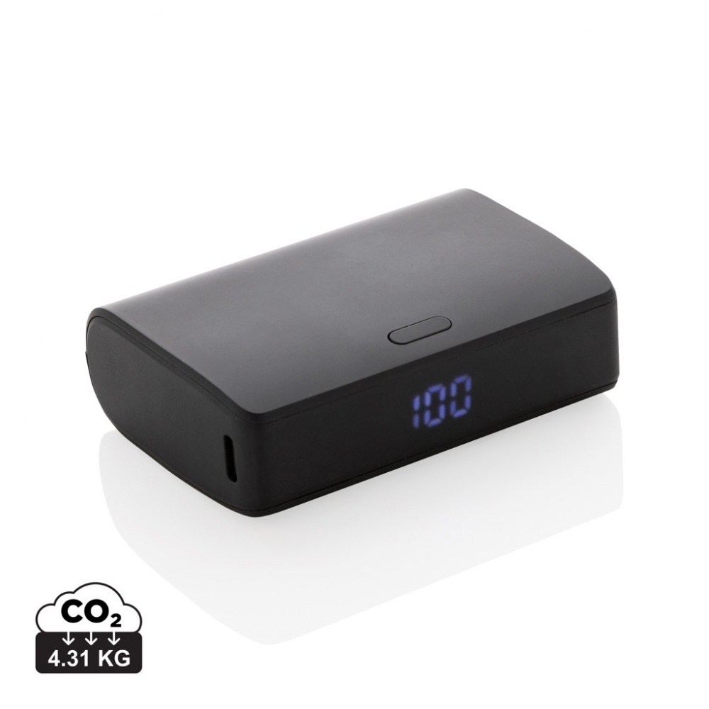 Logo trade promotional merchandise picture of: FlashCharge RCS rplastic 10000 mah fast charge powerbank
