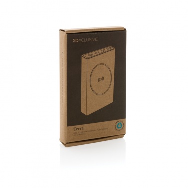 Logotrade promotional item picture of: Terra RCS recycled aluminium 5000 mAh powerbank 5W wireless