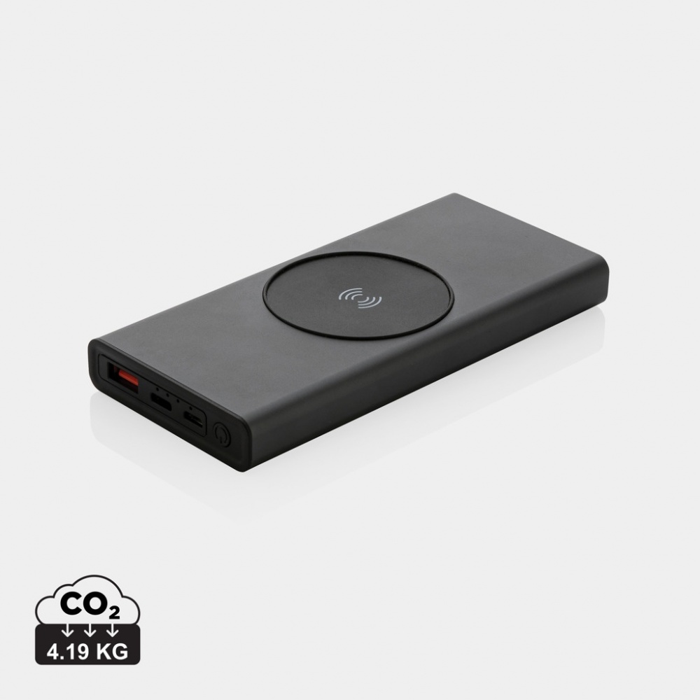 Logotrade promotional item image of: Terra RCS recycled 18W aluminium 10000 powerbank 10W
