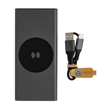 Logotrade promotional giveaways photo of: Terra RCS recycled 18W aluminium 10000 powerbank 10W