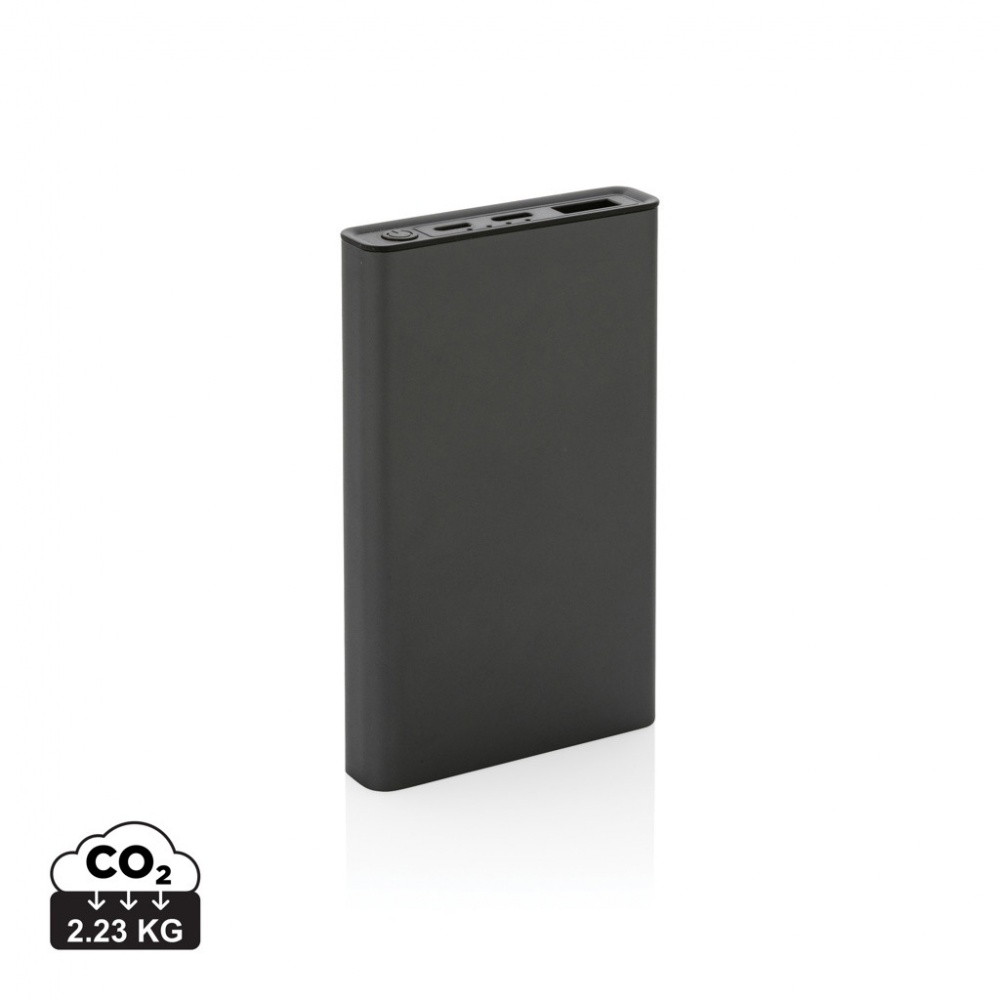 Logo trade promotional items image of: Terra RCS recycled aluminium powerbank 5.000 mAh