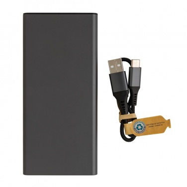 Logotrade promotional gifts photo of: Terra RCS recycled 18W aluminium powerbank 10.000 mAh