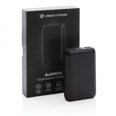Logo trade promotional merchandise picture of: Urban Vitamin Alameda 10.000 mAh 18W PD powerbank