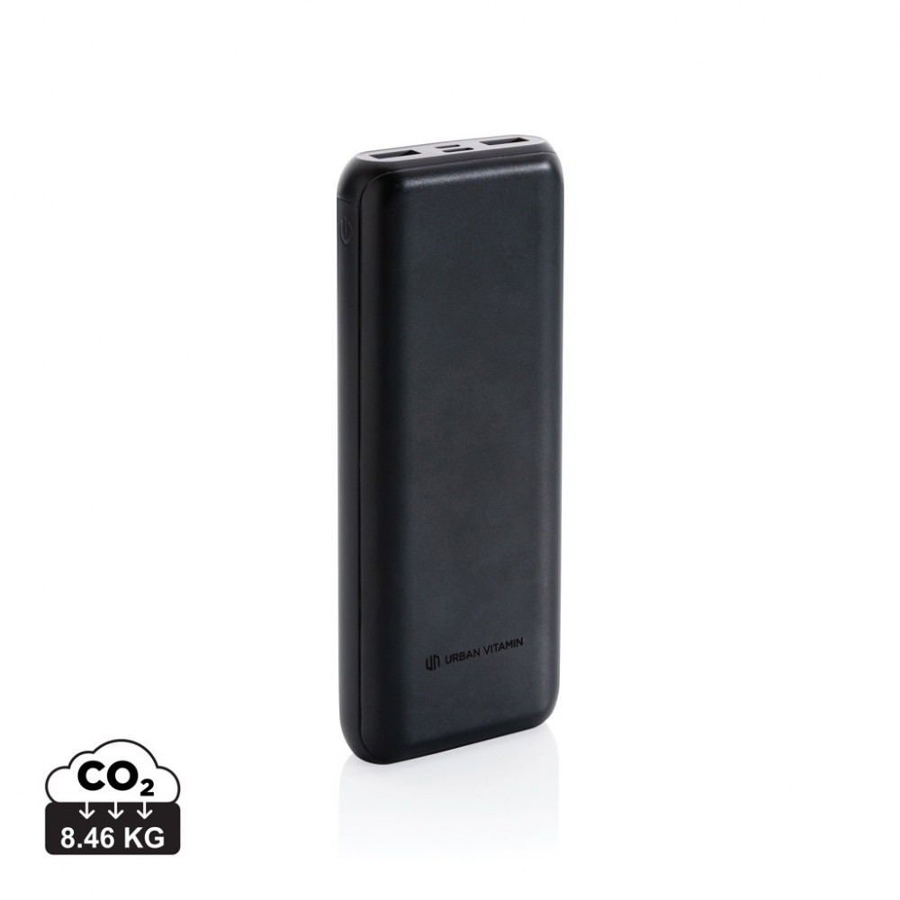 Logo trade promotional product photo of: Urban Vitamin Pasadena 20.000 mAh 18W PD powerbank