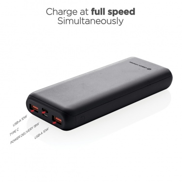 Logotrade promotional merchandise image of: Urban Vitamin Pasadena 20.000 mAh 18W PD powerbank