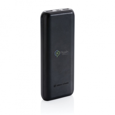 Logo trade promotional merchandise image of: Urban Vitamin Pasadena 20.000 mAh 18W PD powerbank
