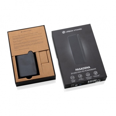 Logo trade corporate gifts picture of: Urban Vitamin Pasadena 20.000 mAh 18W PD powerbank