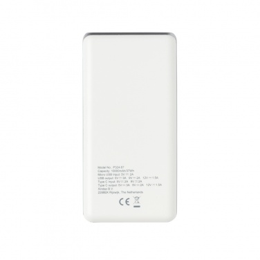 Logo trade promotional items image of: Ultra fast 10.000 mAh powerbank with PD