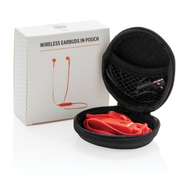 Logo trade advertising product photo of: Wireless earbuds in pouch