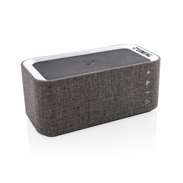 Logo trade business gifts image of: Vogue wireless charging speaker