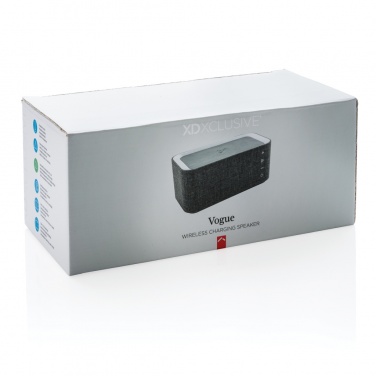 Logo trade advertising products picture of: Vogue wireless charging speaker
