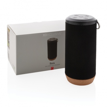 Logo trade promotional product photo of: Baia 10W wireless speaker, cork