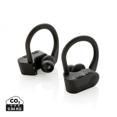 Logo trade promotional item photo of: TWS sport earbuds in charging case