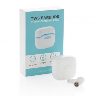 Logotrade promotional gifts photo of: TWS earbuds in UV-C sterilising charging case