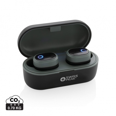 Logo trade promotional gifts image of: Swiss peak TWS earbuds
