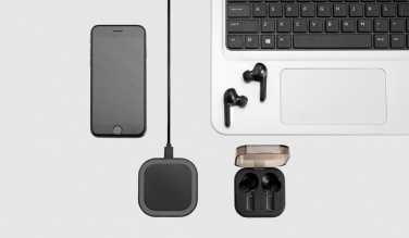 Logotrade advertising products photo of: TWS earbuds in wireless charging case