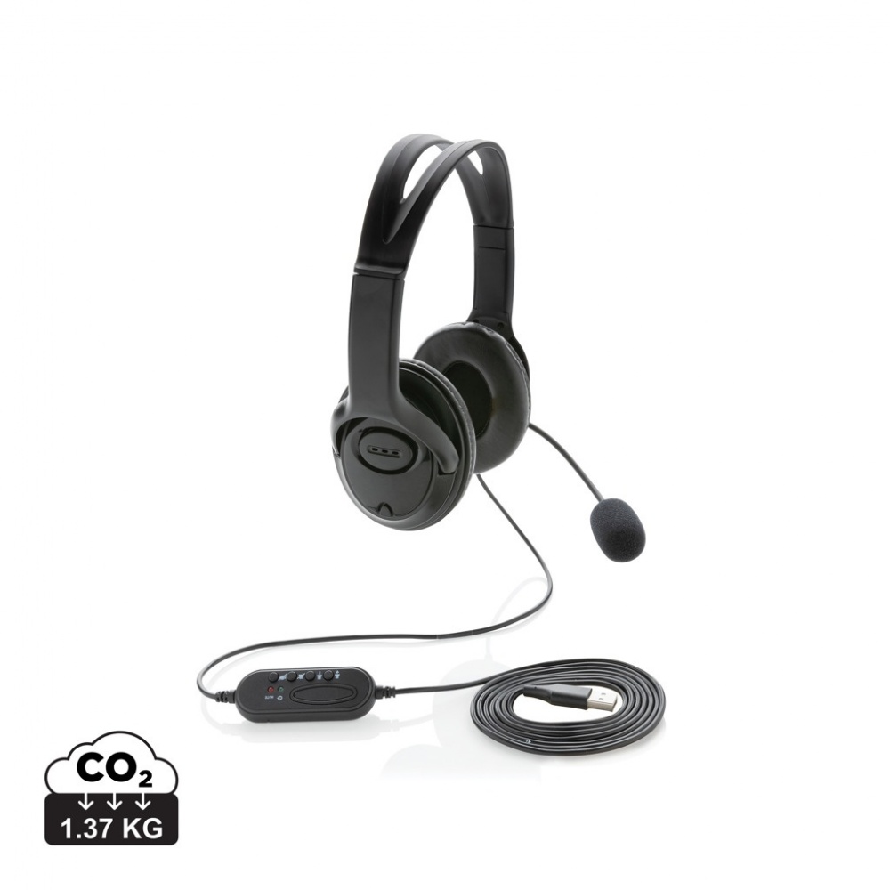 Logotrade corporate gift image of: Over ear wired work headset