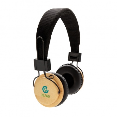 Logotrade advertising product image of: Bamboo wireless headphone