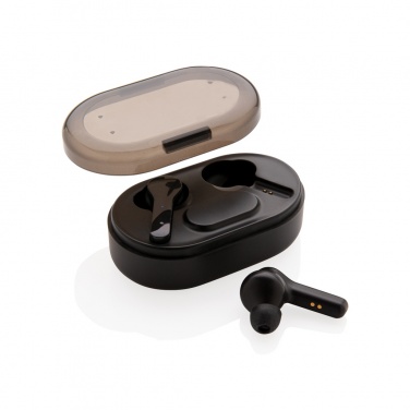 Logotrade advertising product image of: Light up logo TWS earbuds in charging case