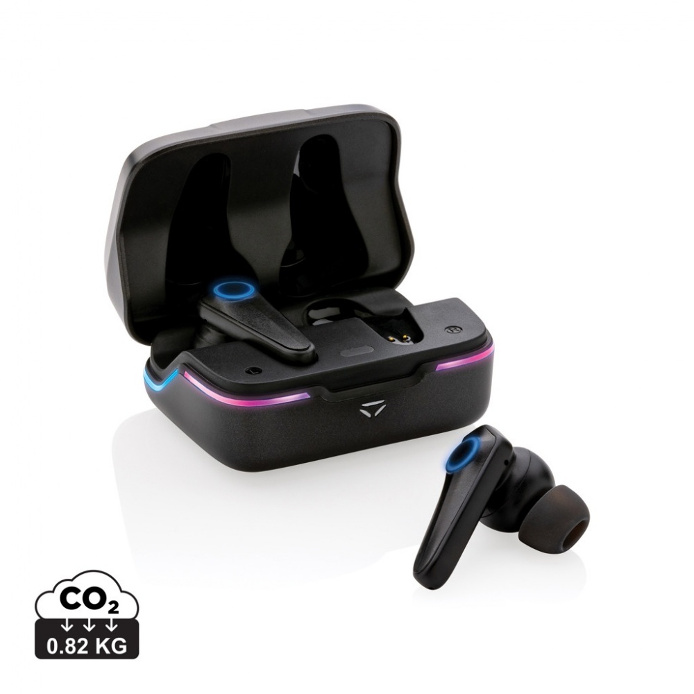 Logotrade promotional item picture of: RGB gaming earbuds with ENC