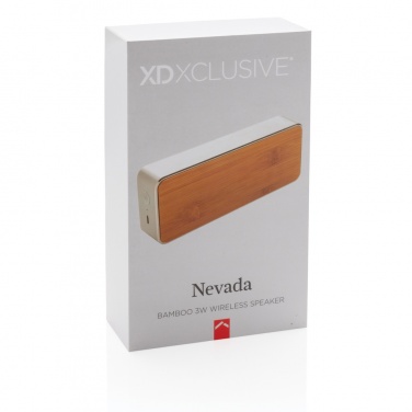 Logotrade promotional merchandise image of: Nevada Bamboo 3W wireless speaker