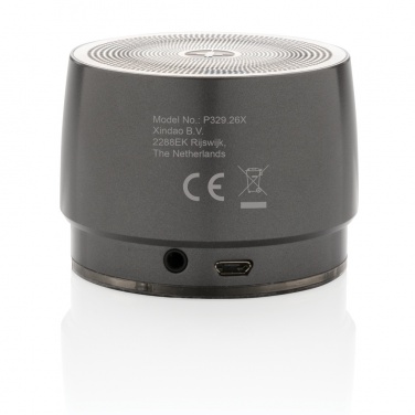 Logo trade promotional merchandise image of: Swiss peak 5W wireless bass speaker