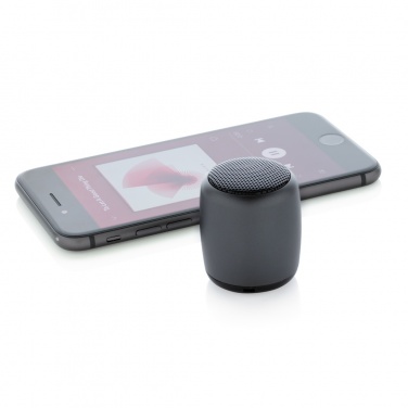 Logo trade promotional gifts picture of: Mini aluminium wireless speaker